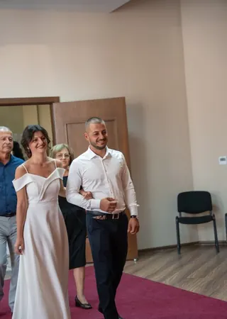 Кадър от сватба
